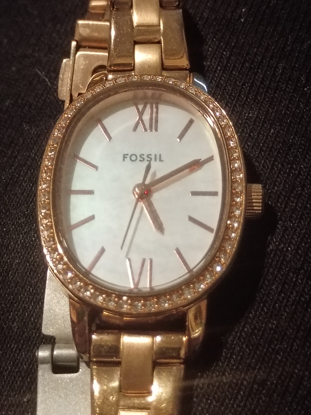 Fossil Rose Gold Crystal Accent Women's Watch - Picture 5 of 7